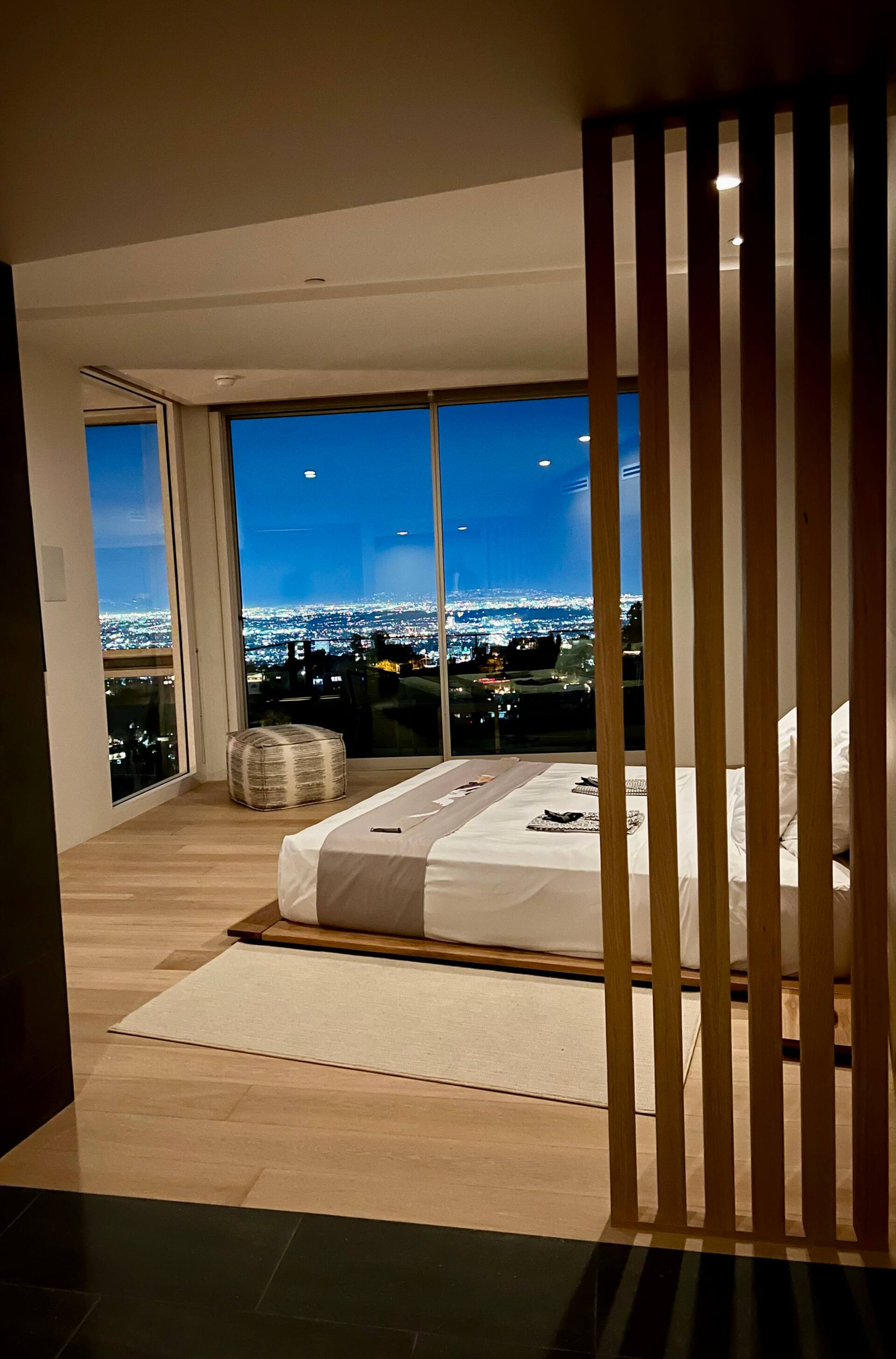 Suite One with king bed and Hinoki soaking tub